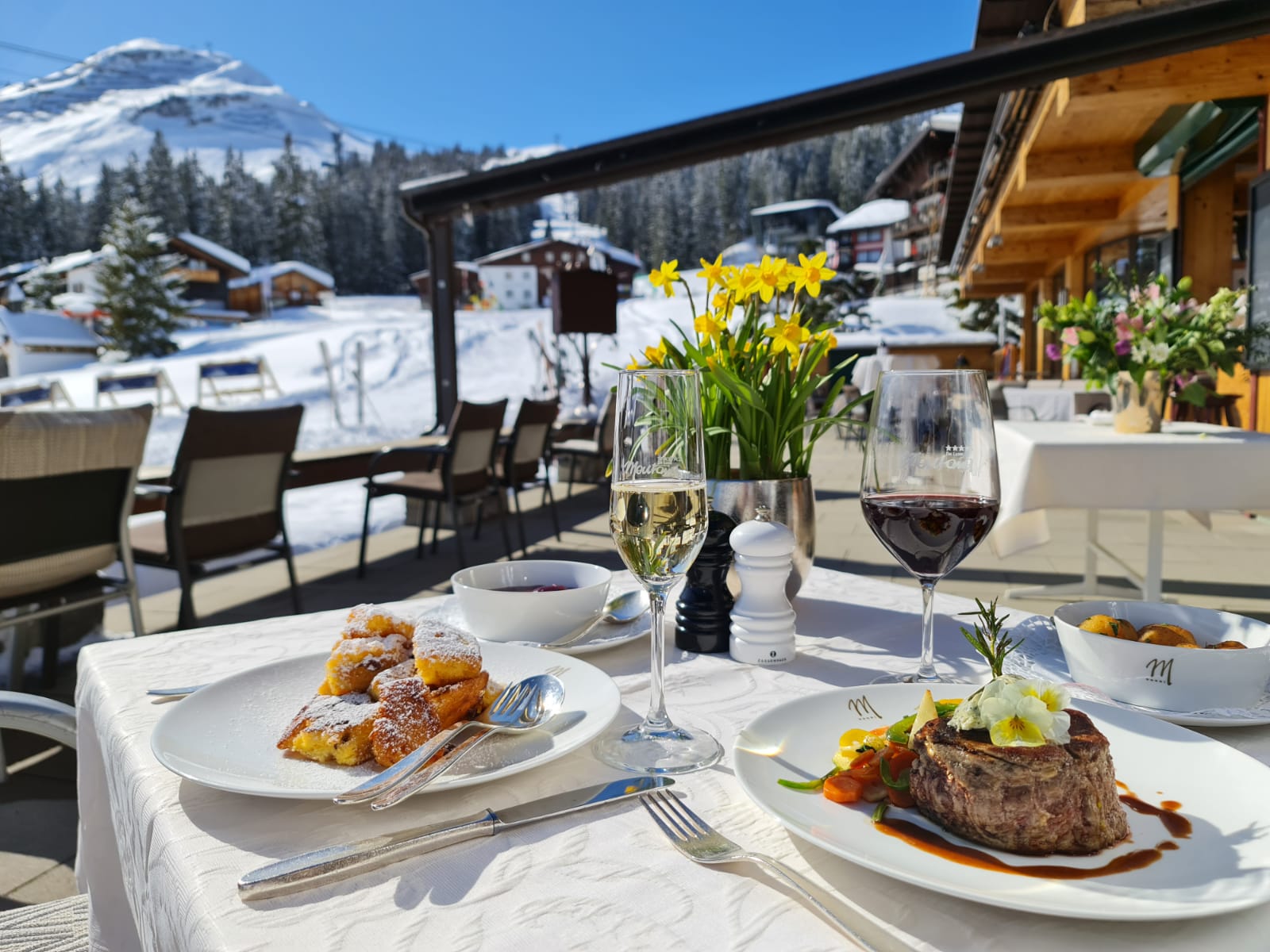 Kulinarik Terrasse Hotel Montana